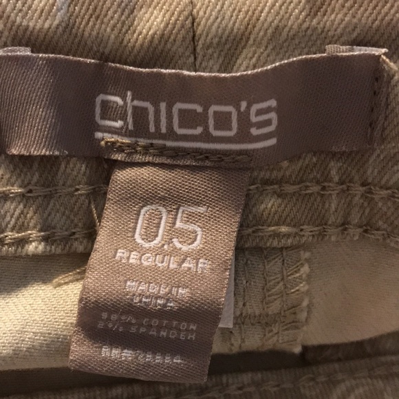 🎁Chico’s NWT Tan & Cream Slim Jeans Small🎁 - Picture 7 of 8